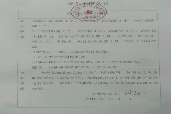 中石化九保加油站