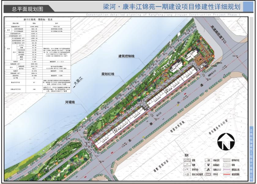 梁河.康丰江锦苑一期建设项目 总平面图