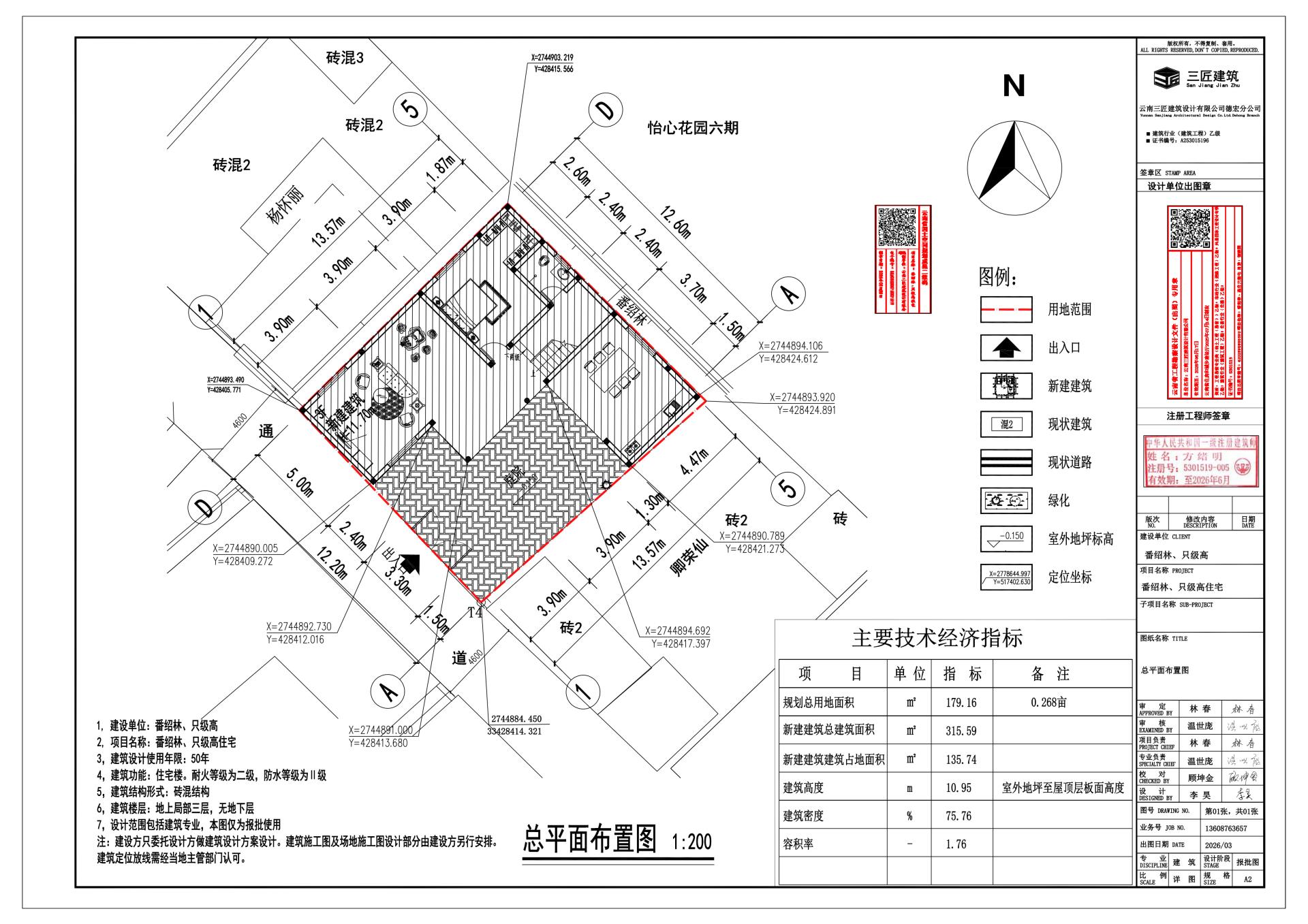 番绍林、只级高住宅总平面图 _1